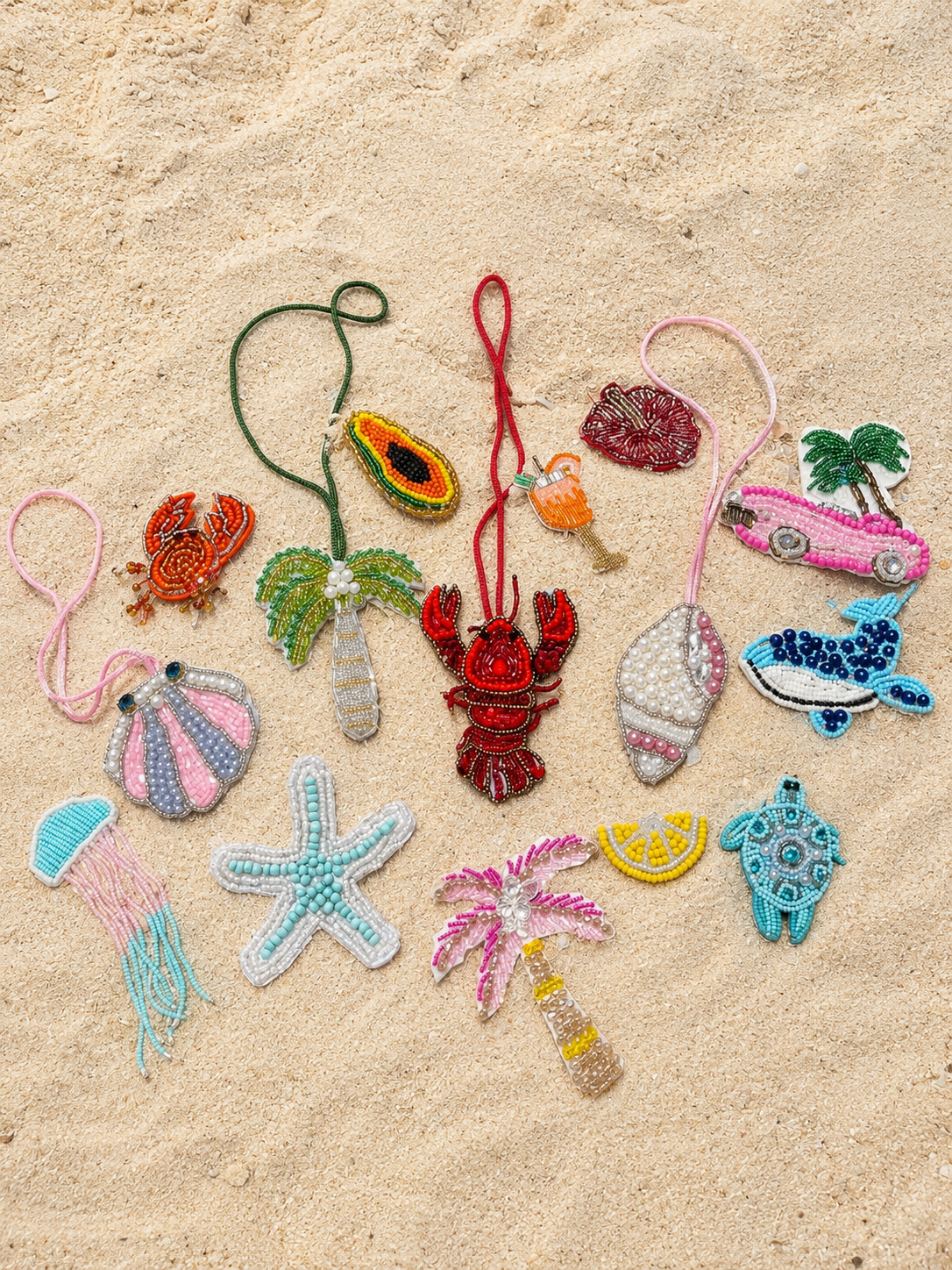 Lobster Beaded Charm