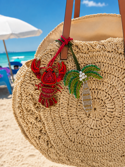 Lobster Beaded Charm