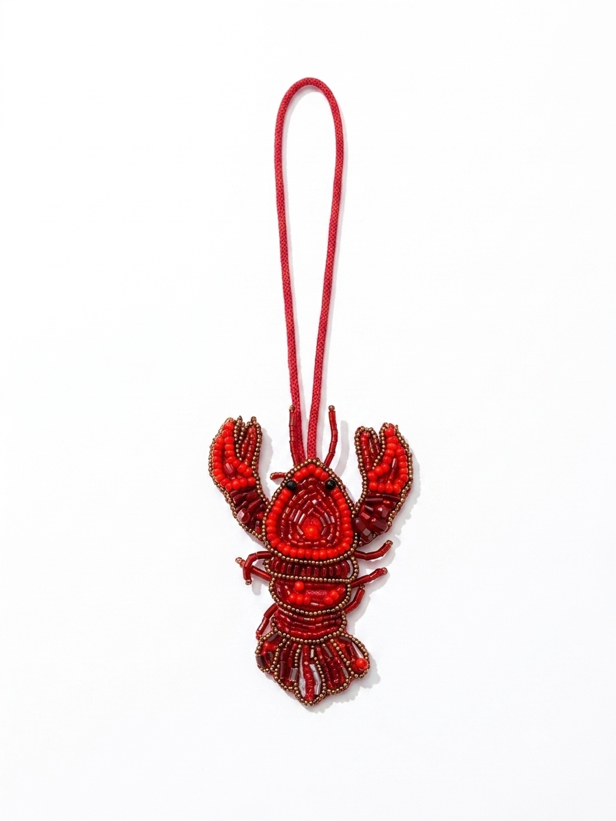 Lobster Beaded Charm